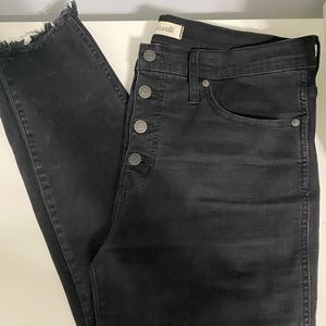 Black Madewell 10in High Rise Skinny Jeans